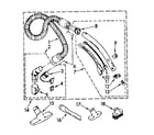 Kenmore 1162641382 hose and attachment parts diagram