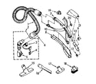 Kenmore 1162643586 hose and attachment parts diagram