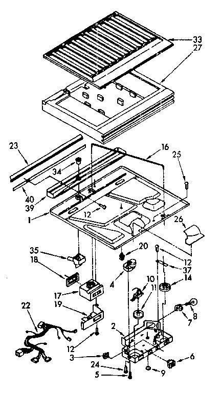 Compartment separator parts