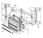 Kenmore 1068682360 freezer door parts diagram