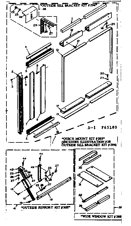 Accessory kit parts