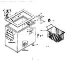 Kenmore 198615020 cabinet parts diagram