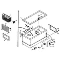 Kenmore 198615820 cabinet parts diagram