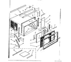 Kenmore 25364930 cabinet and front parts diagram