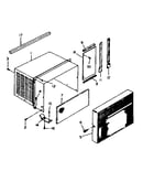 Cabinet and front parts