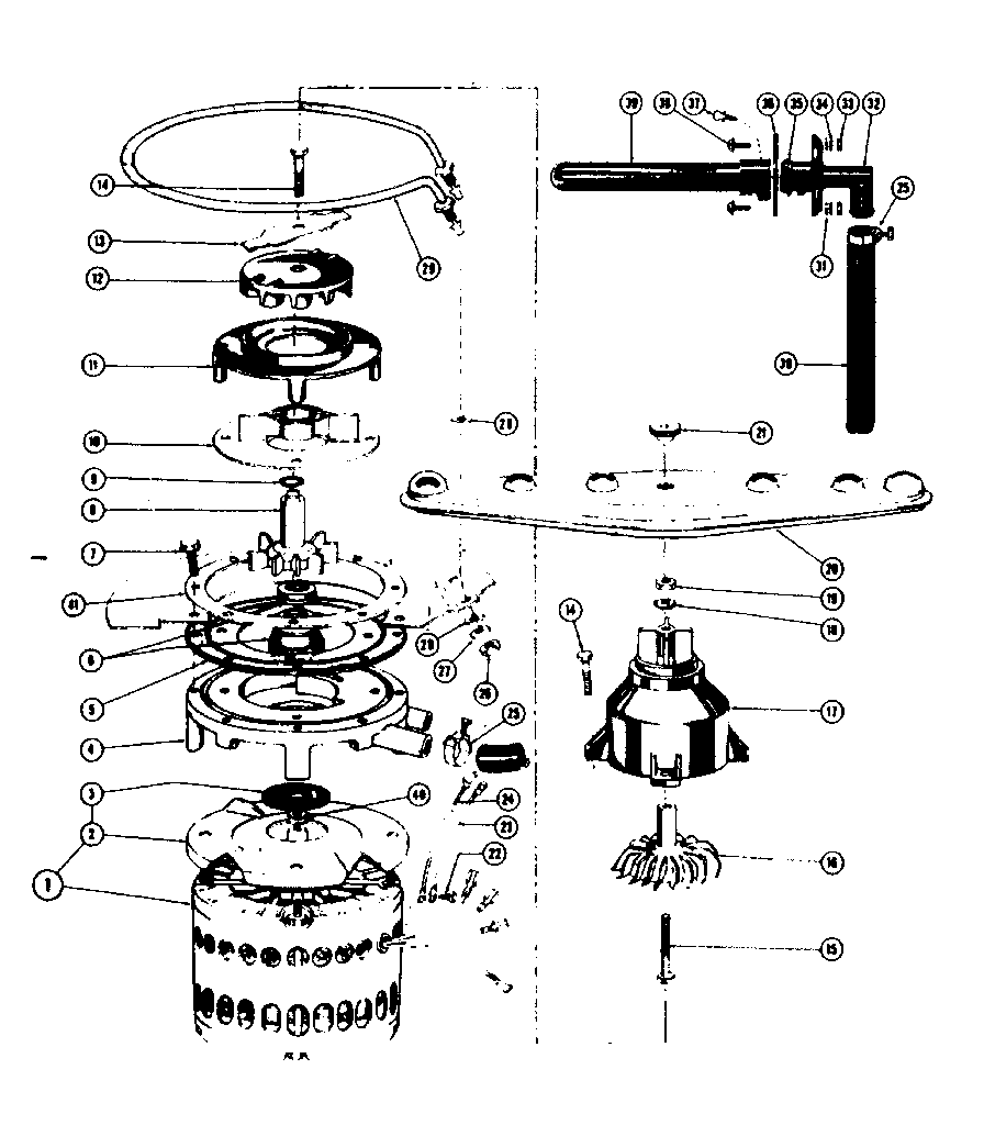 Motor, heater, and impeller details