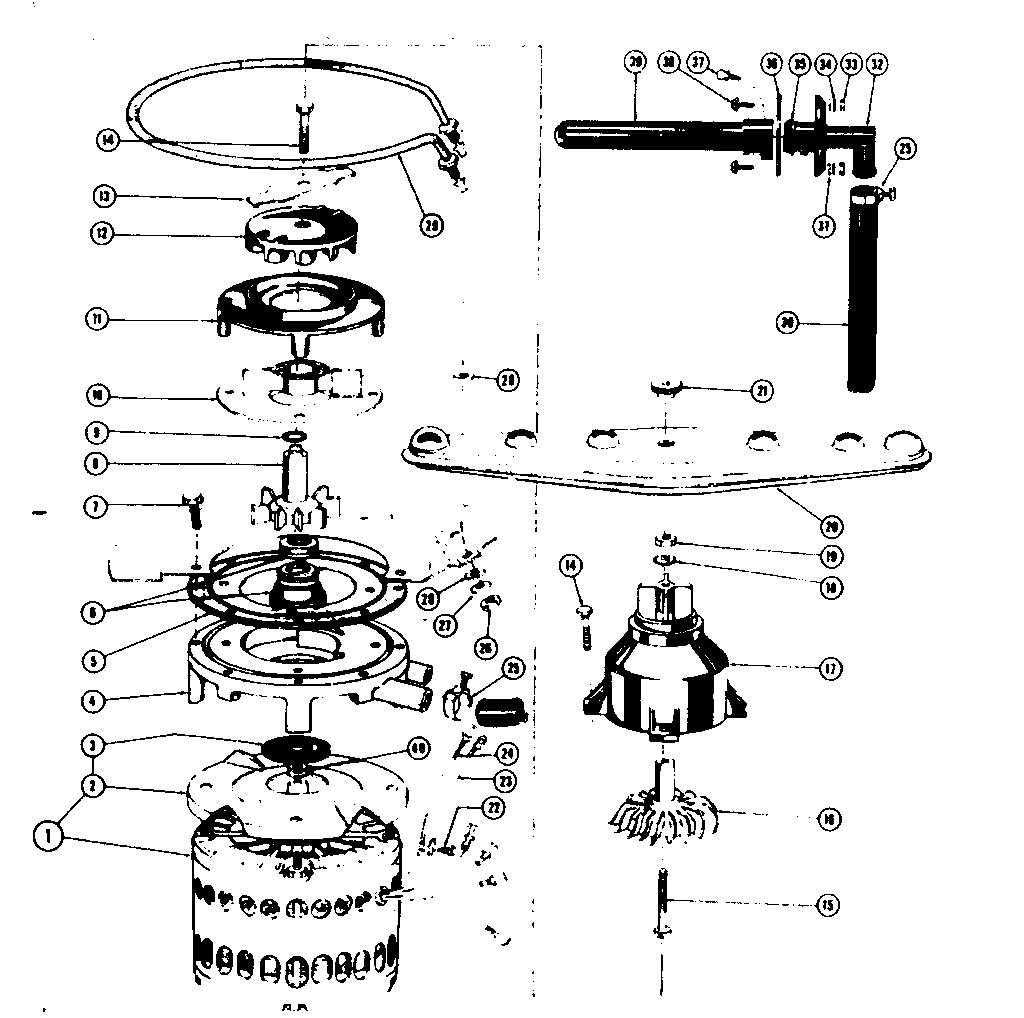 Motor, heater, and impeller details