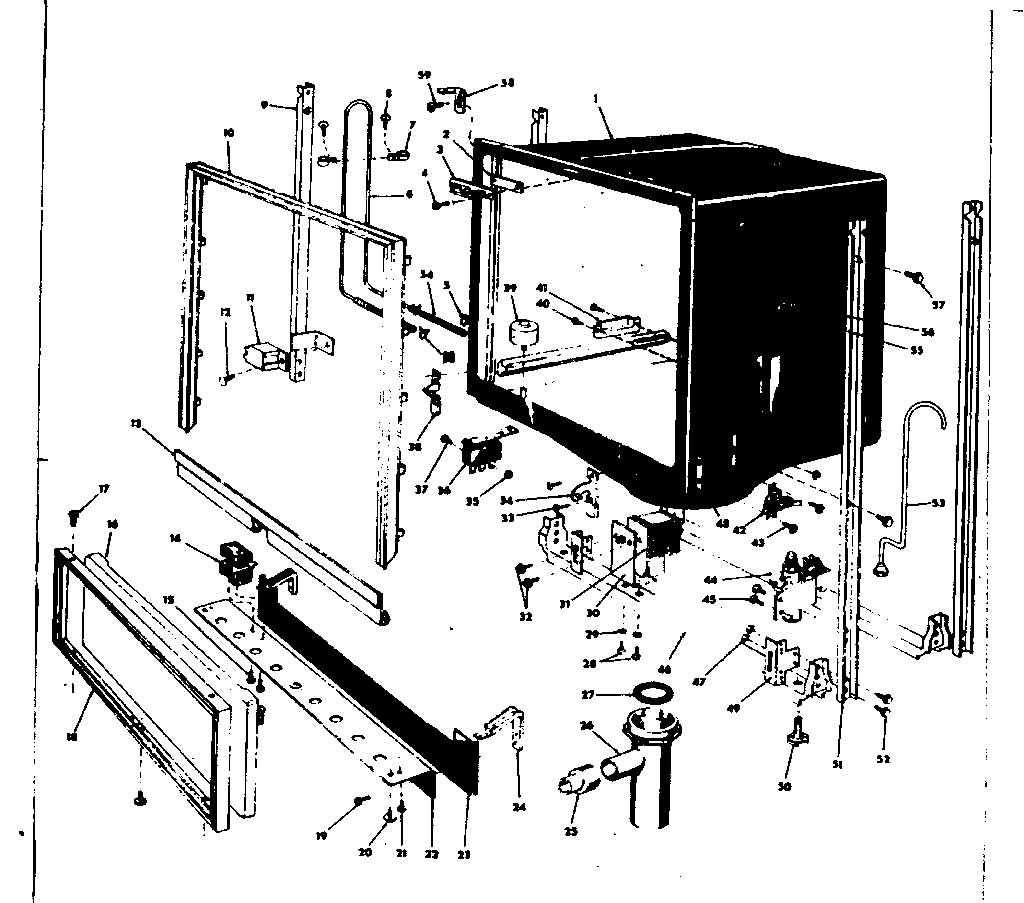 Frame and tub details