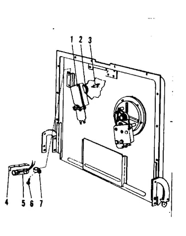 Control panel and door details (model no. 587.65990)