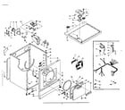 Kenmore 1106117252 machine sub-assembly diagram