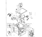 Kenmore 1106117203 machine sub-assembly diagram