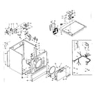 Kenmore 1106117244 machine sub-assembly diagram