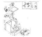 Kenmore 1106117243 machine sub-assembly diagram