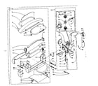 Kenmore 1106202310 wringer and wringer gear case assembly diagram
