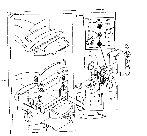 Wringer and wringer gear case assembly