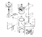 Kenmore 1106202500 machine sub-assembly diagram