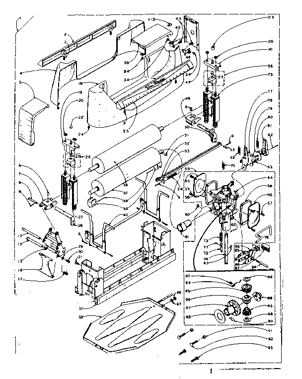 Wringer and wringer gear case assembly