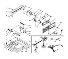 Kenmore 1106205550 top and console assembly diagram