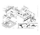 Kenmore 1106214430 top and console assembly diagram