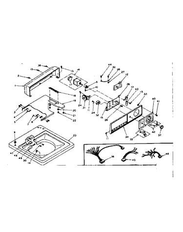 Top and console assembly