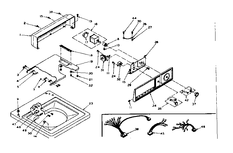 Top and console assembly