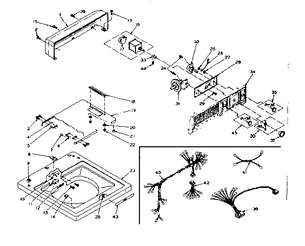 Top and console assembly