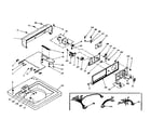 Kenmore 1106214431 top console assembly diagram