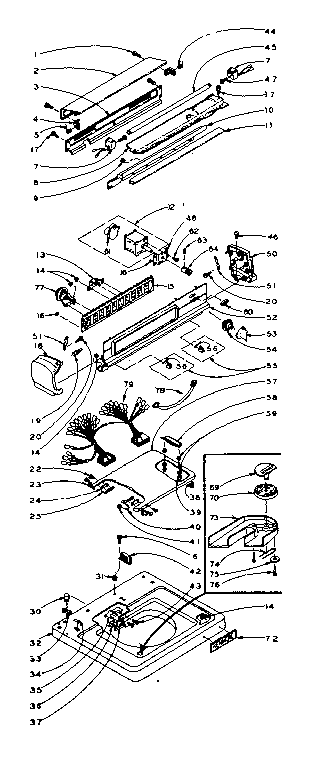 Top and console assembly