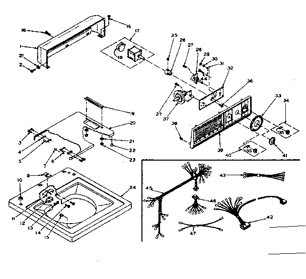 Top and console assembly
