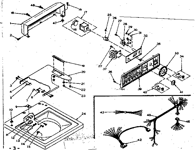 Top and console assembly