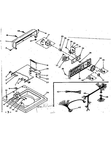 Top and console assembly