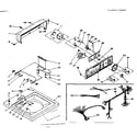 Kenmore 1106204202 top and console assembly diagram