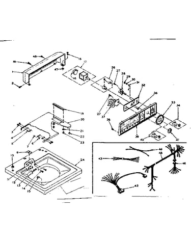 Top and console assembly
