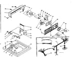 Kenmore 1106205204 top and console assembly diagram