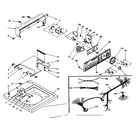 Kenmore 1106204205 top and console assembly diagram