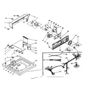 Kenmore 1106204205 top and console assembly diagram