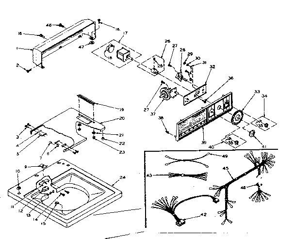 Top and console assembly
