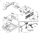 Kenmore 1106204401 top and console assembly diagram