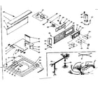 Kenmore 1106205752 top and console assembly diagram