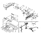 Kenmore 1106205650 top and console assembly diagram