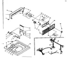 Kenmore 1106205102 top and console assembly diagram