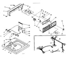 Kenmore 1106205153 top and console assembly diagram