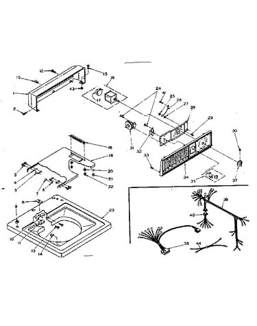 Top and console assembly