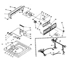 Kenmore 1106204154 top and console assembly diagram