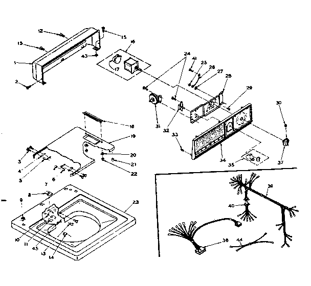Top and console assembly
