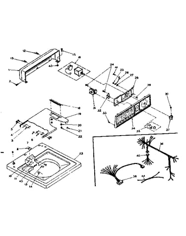 Top and console assembly