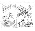 Kenmore 1106205760 top and console assembly diagram