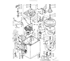 Kenmore 1106205602 machine sub-assembly diagram