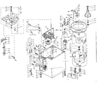 Kenmore 1106205603 machine sub-assembly diagram