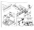 Kenmore 1106204701 top and console assembly diagram